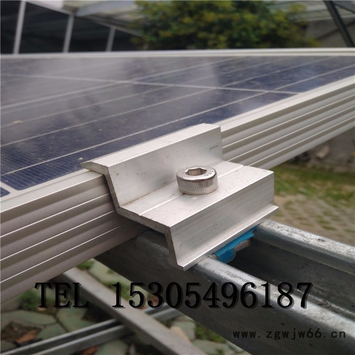 太阳能电池板光伏专用配件铝合金压块紧固件中压块边压块** 铝合金压块（边压块 中压块）图2