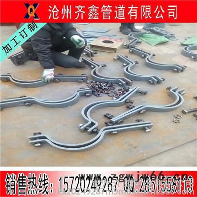 齐鑫D3A双孔管夹 三孔管夹 弹簧 支吊架厂家供应图6