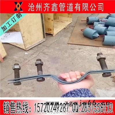 齐鑫D3A双孔管夹 三孔管夹 弹簧 支吊架厂家供应图2