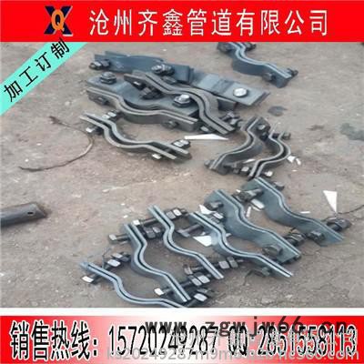 齐鑫D3A双孔管夹 三孔管夹 弹簧 支吊架厂家供应图5