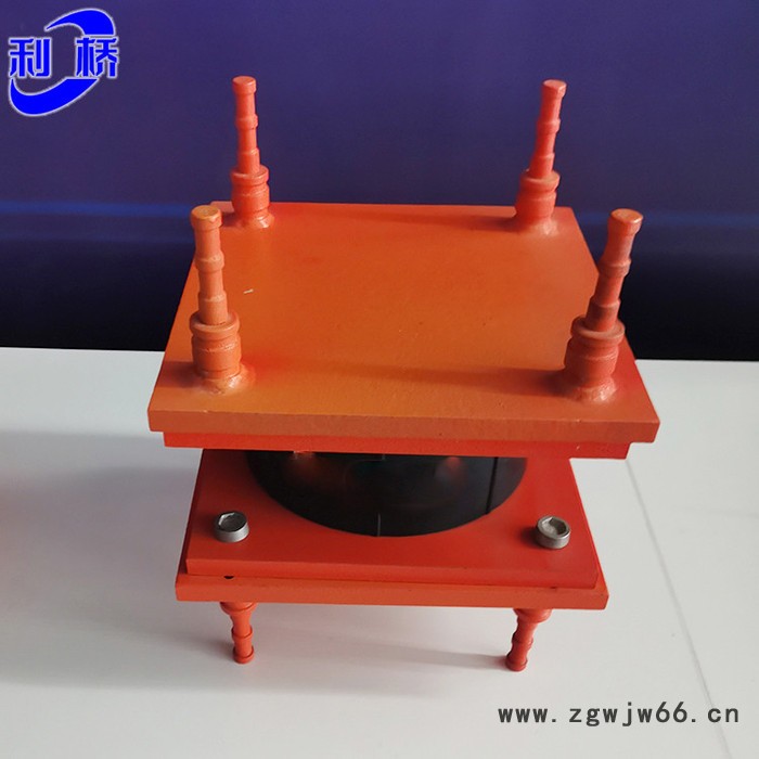 抗震钢支座 减震弹簧板钢支座 钢结构球铰支座 利桥图4