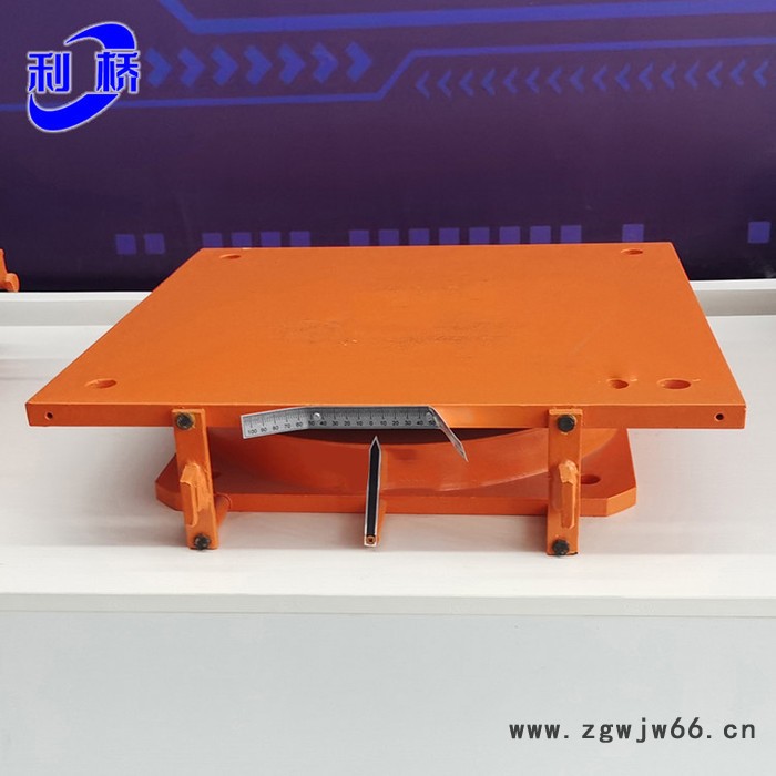 抗震钢支座 减震弹簧板钢支座 钢结构球铰支座 利桥图3