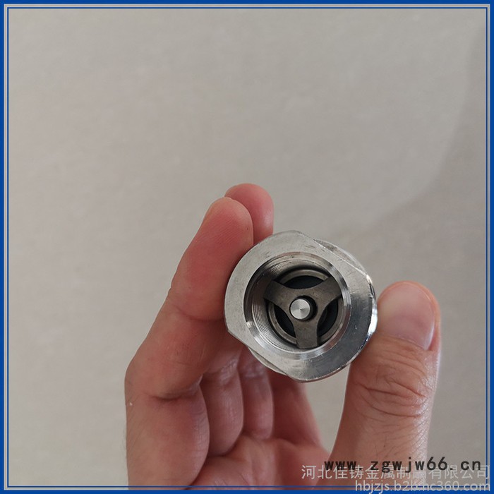 佳铸 不锈钢一片式弹簧立式止回阀  源头厂家图2