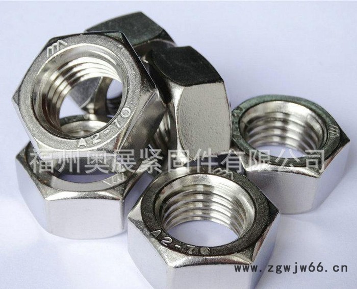 M24不锈钢螺母螺帽 DIN934六角螺丝螺帽 紧固件螺母图2