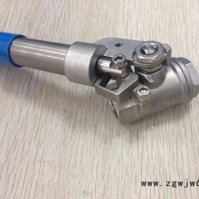 TQ11F-16P DN25不锈钢弹簧自动复位内螺纹球阀，1/2弹簧复位球阀，上海唐玛牌