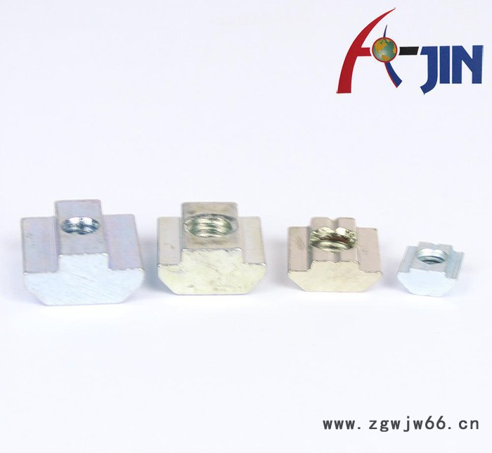 工业铝合金型材配件 铝合金、碳钢滑块螺母 方形螺母 紧固件图2