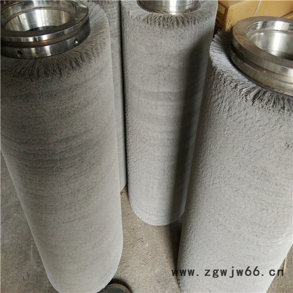 弹簧刷辊|尼龙丝钢带缠绕辊刷|磨料丝|钢丝|不锈钢板除锈抛光图4