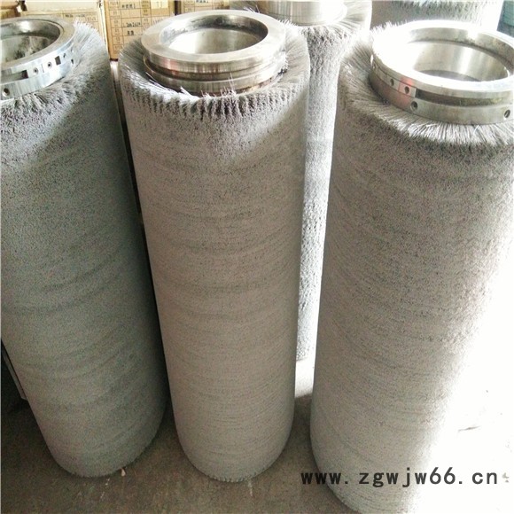 弹簧刷辊|尼龙丝钢带缠绕辊刷|磨料丝|钢丝|不锈钢板除锈抛光图3