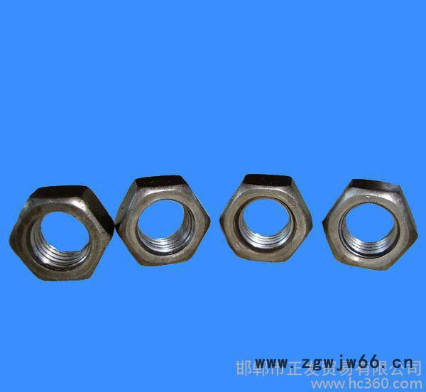 紧固件 m20六角螺母 加厚 4.8级螺帽、现货直销本色螺母图2