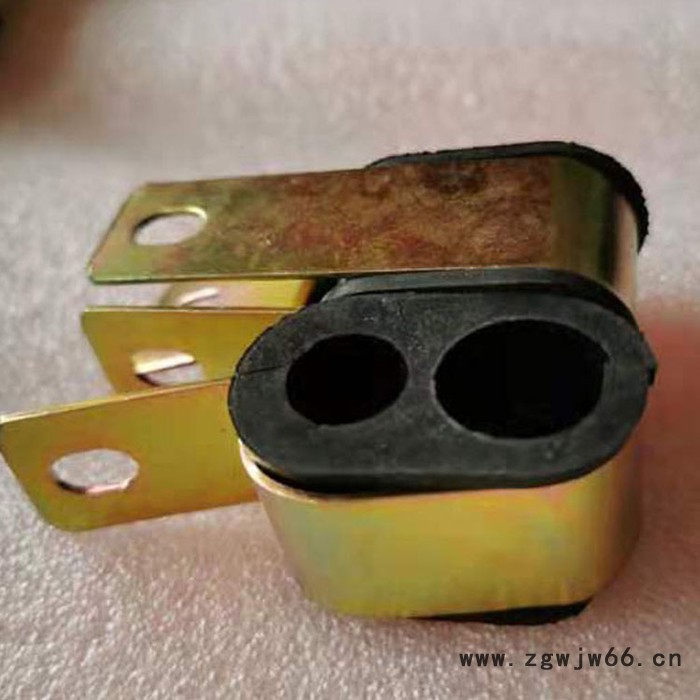 众鹏 专业生产 软轴固定夹支架 镀锌包胶卡箍  电缆固定夹 波纹管等紧固件图5