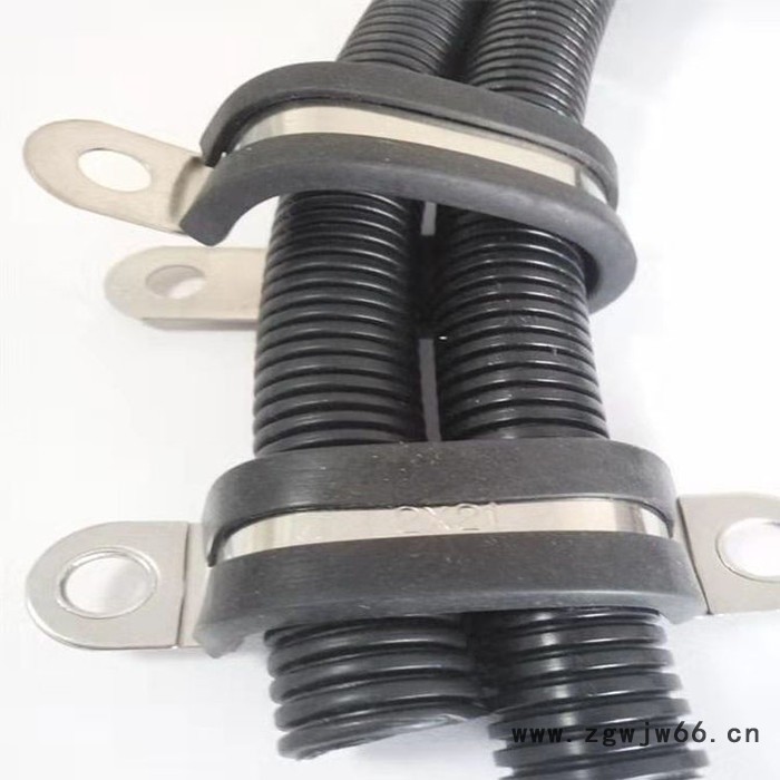 众鹏 专业生产 软轴固定夹支架 镀锌包胶卡箍  电缆固定夹 波纹管等紧固件图4