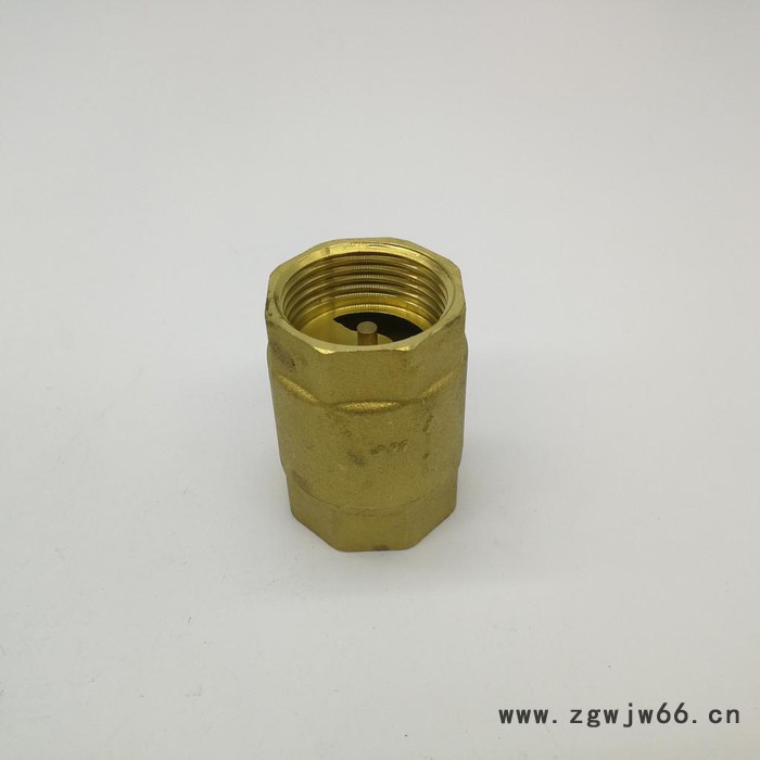 全铜立式止回阀内外丝弹簧式止回阀1寸**图4