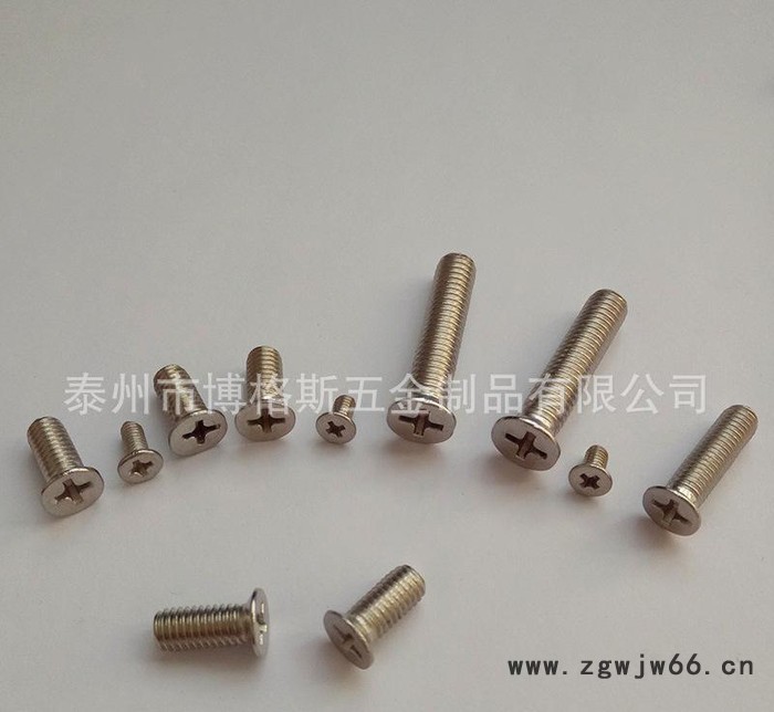 不锈钢十字沉头螺栓 十字槽沉头螺丝平头螺丝 螺栓标准紧固件图2