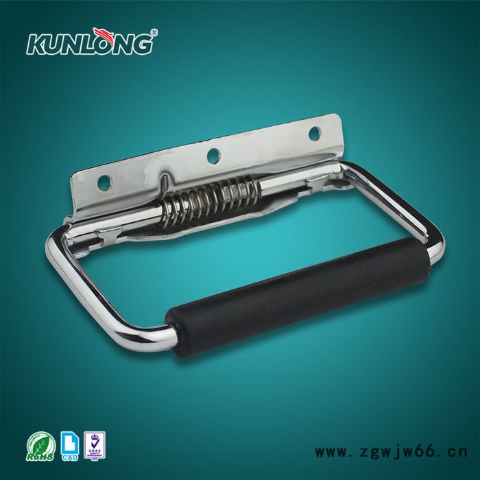 尚坤SK4-023不锈钢复位拉手 弹簧折叠拉手 自动回位拉手 小型集装箱拉手图3