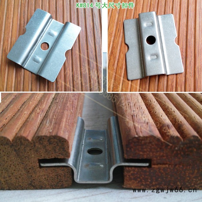户外地板专用卡子卡扣大扣件 不锈钢五金紧固件图3