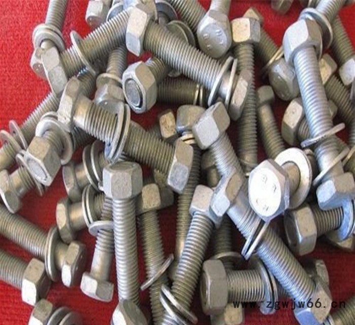 现货紧固件8.8级热镀锌六角螺栓M10*80/90-150热镀锌高强度外六 热镀锌螺栓图2