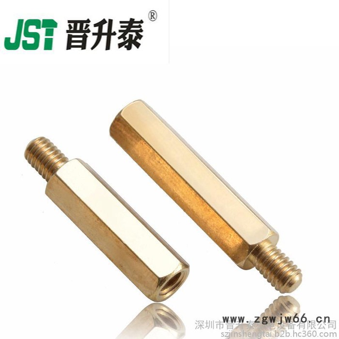 五金加工厂 供应六角铜柱 M3*12+4 阴阳螺柱 接线柱单头隔离铜螺柱 自动车床件 非标紧固件厂家图2