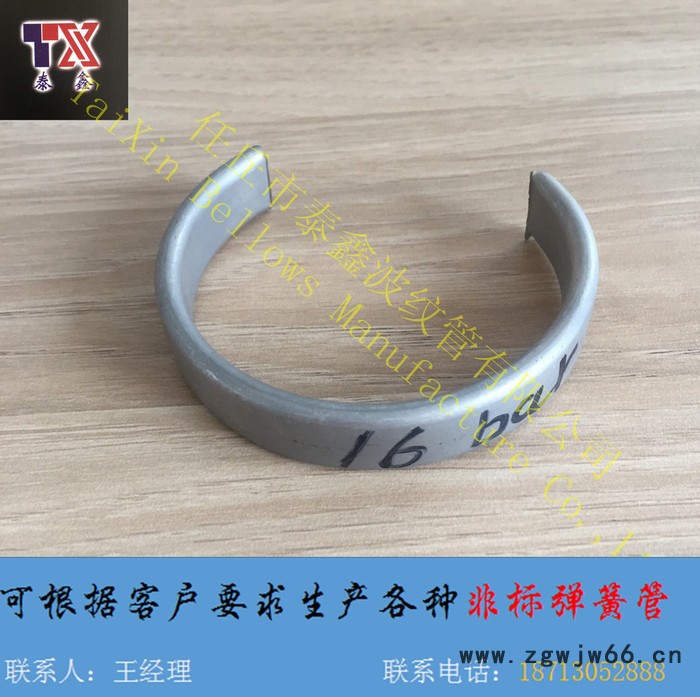 泰鑫  非标定制不锈钢弹簧管  YA100-16bar图2