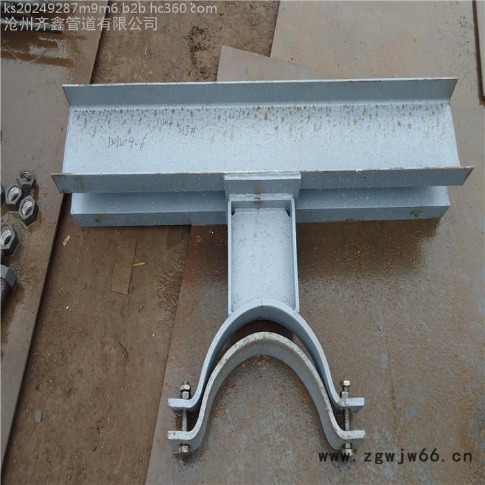 横担弹簧用焊接管座D13   沧州齐鑫 支吊架厂家图3