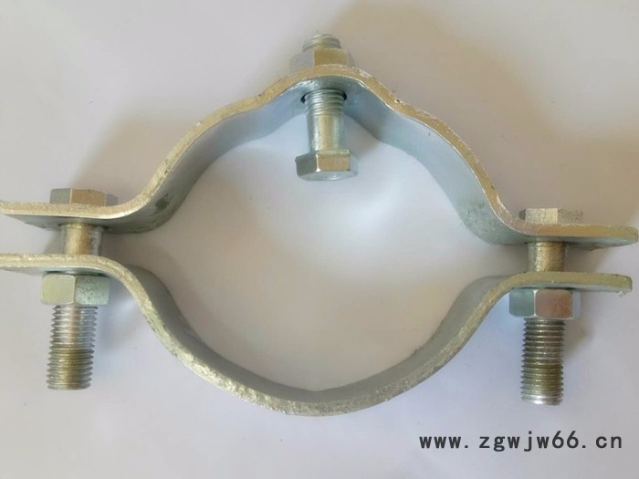 冷镀拉线抱箍、冷热镀锌线缆紧固件电力通讯架线电线杆124图2