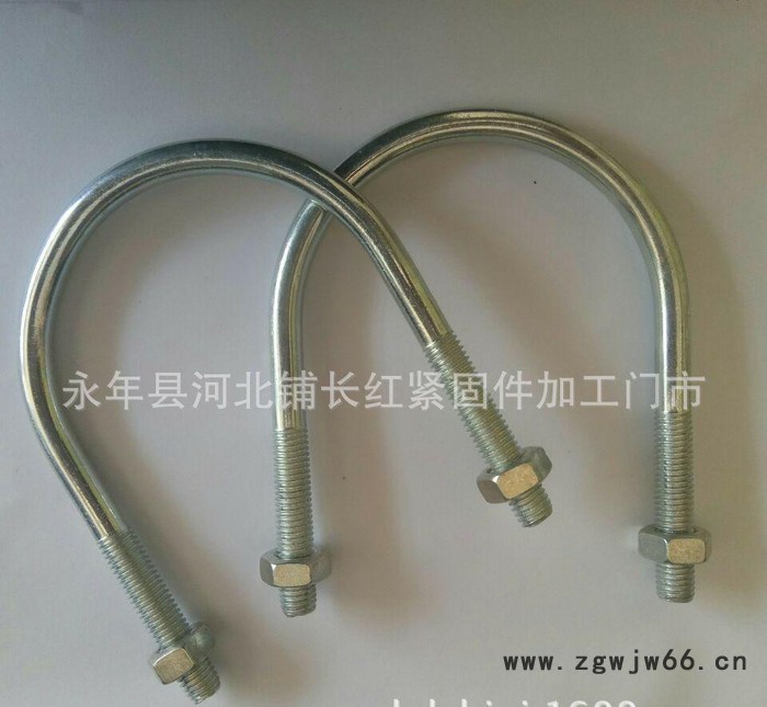 紧固件专业生产M6-M36镀锌U型螺栓 4分—20寸U型卡图3