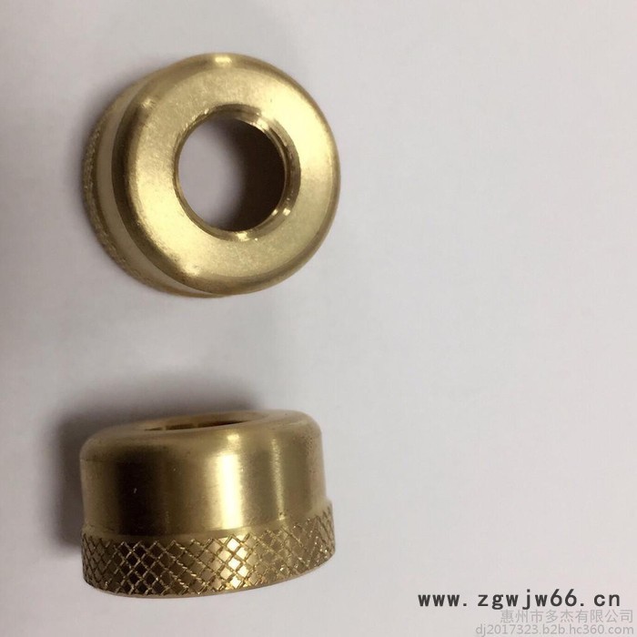 惠州车床加工 五金铜件加工 铜螺母 紧固件 非标五金精密车床加工图2