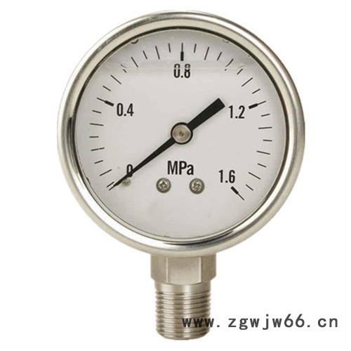 弹簧管压力表 无锡浦光不锈钢弹簧压力表厂家 订制**优惠不锈钢压力表图3