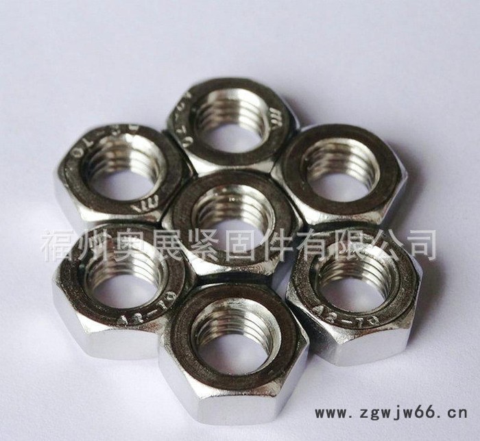 DIN934M8不锈钢螺母 现货加厚不锈钢螺母 紧固件螺帽不图3
