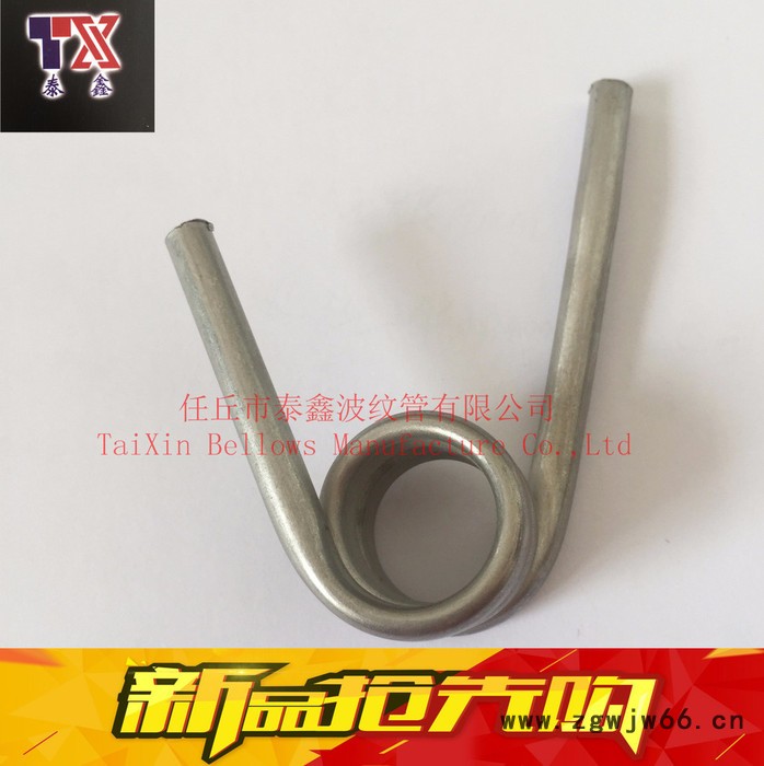 泰鑫 YA100-10MPa  非标定制不锈钢弹簧管图2