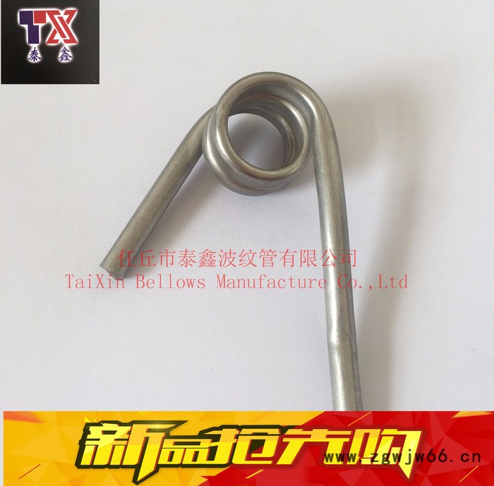 泰鑫 YA100-10MPa  非标定制不锈钢弹簧管图4