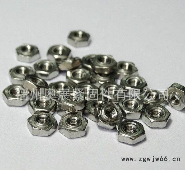 304不锈钢点焊螺母M3 不锈钢螺母螺帽紧固件 奥峰焊接螺母图3