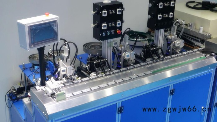 自动组装机 深隆ST-ZZ184电池弹簧自动组装机 机械制造行业自动化组装设备系统方案设计订制 弹簧全自动组装机非标价格