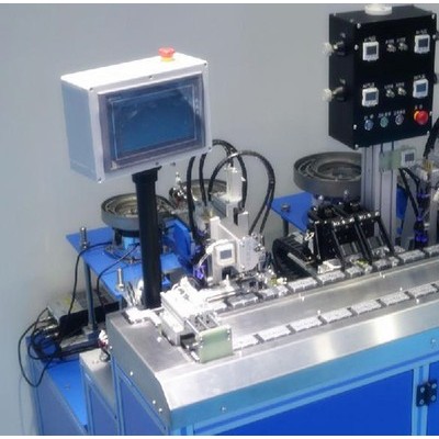 自动组装机 深隆ST-ZZ184电池弹簧自动组装机 机械制造行业自动化组装设备系统方案设计订制 弹簧全自动组装机非标价格