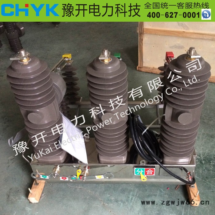 豫开ZW32-12F/630户外高压弹簧操作智能真空断路器图2