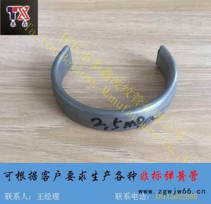 泰鑫  非标定制不锈钢弹簧管  YA100-2.5MPa图3