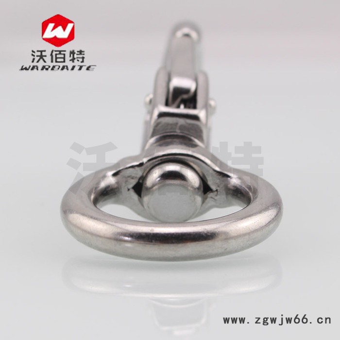 沃佰特 304不锈钢 弹扣挂钩 牛头钩 承重钩 弹簧钩图3