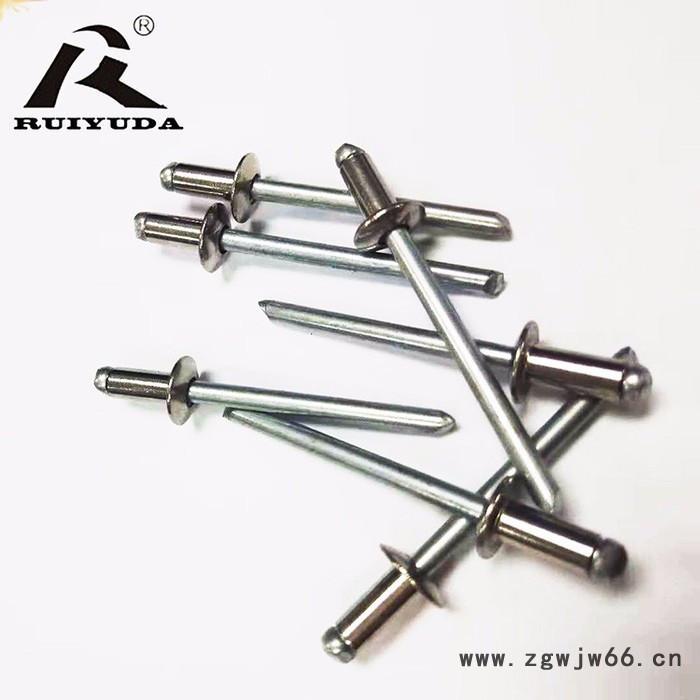 半不锈钢圆头拉钉 紧固件现货 可定制抽芯铆钉 RUIBK1-4.0×8 不锈钢拉钉图4