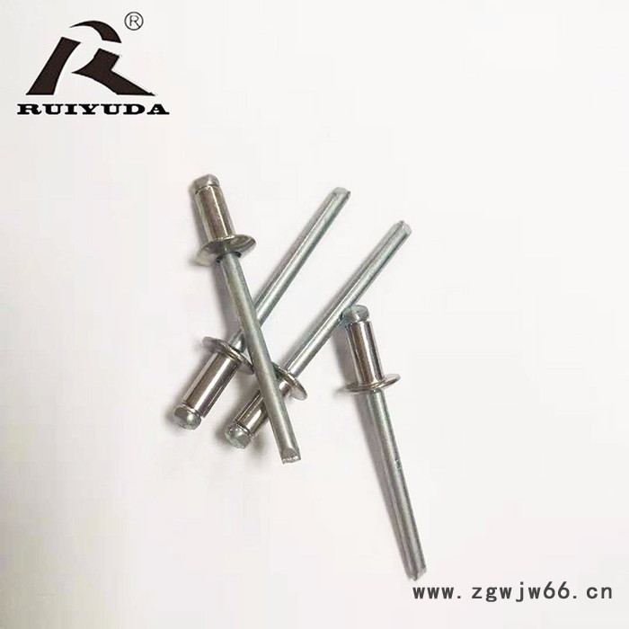 半不锈钢圆头拉钉 紧固件现货 可定制抽芯铆钉 RUIBK1-4.0×8 不锈钢拉钉图2