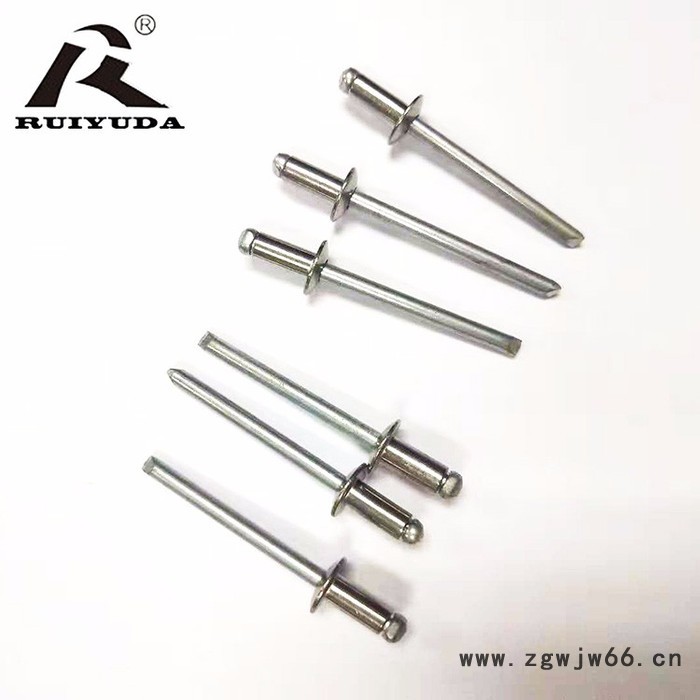 半不锈钢圆头拉钉 紧固件现货 可定制抽芯铆钉 RUIBK1-4.0×8 不锈钢拉钉图5