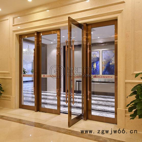 智汇门道 地弹门 店铺玻璃门 玻璃地弹门 地弹簧门 玻璃平开门图2