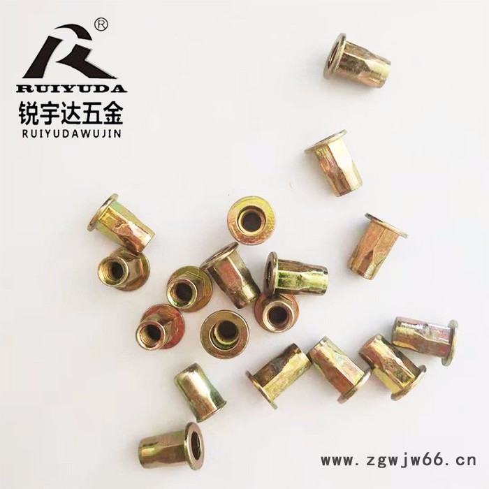 平头半六角拉帽 不锈钢彩锌拉铆螺母 铁拉帽 不锈钢拉帽 半六角不锈钢拉帽 国标德标紧固件图4