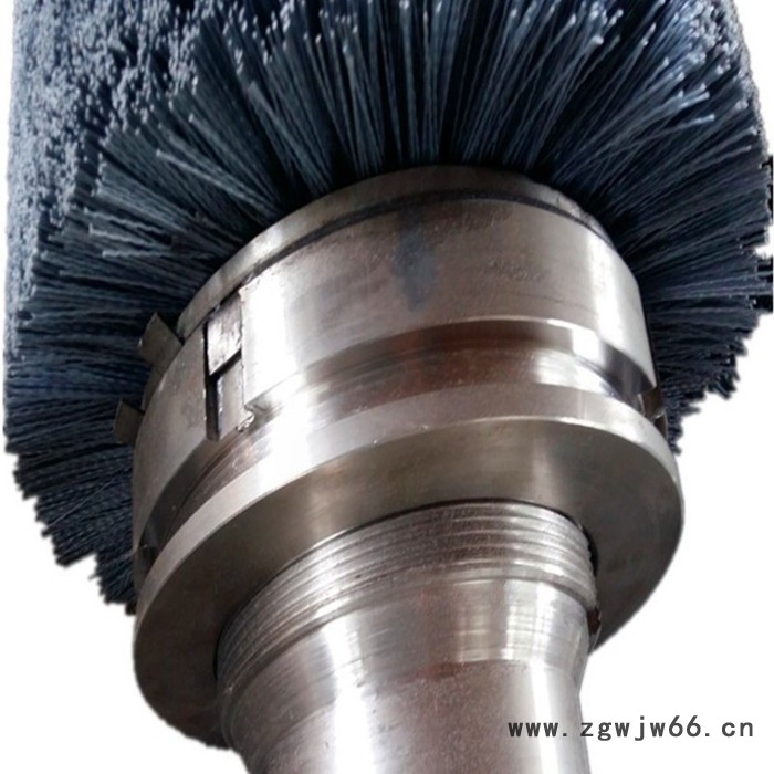 铝板涂装线脱脂辊刷拉丝滚刷抛光磨料丝弹簧刷辊双钢带缠绕碳化硅毛刷辊图5