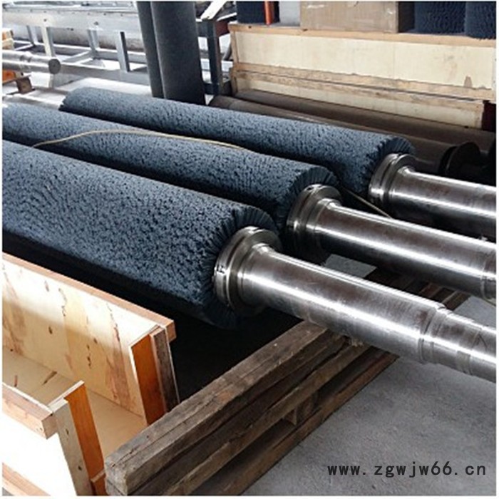 铝板涂装线脱脂辊刷拉丝滚刷抛光磨料丝弹簧刷辊双钢带缠绕碳化硅毛刷辊图2