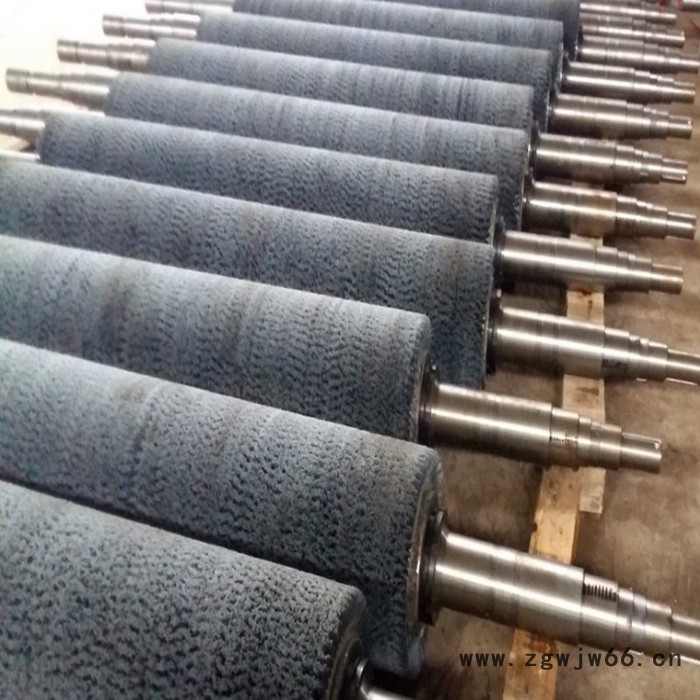 铝板涂装线脱脂辊刷拉丝滚刷抛光磨料丝弹簧刷辊双钢带缠绕碳化硅毛刷辊图6