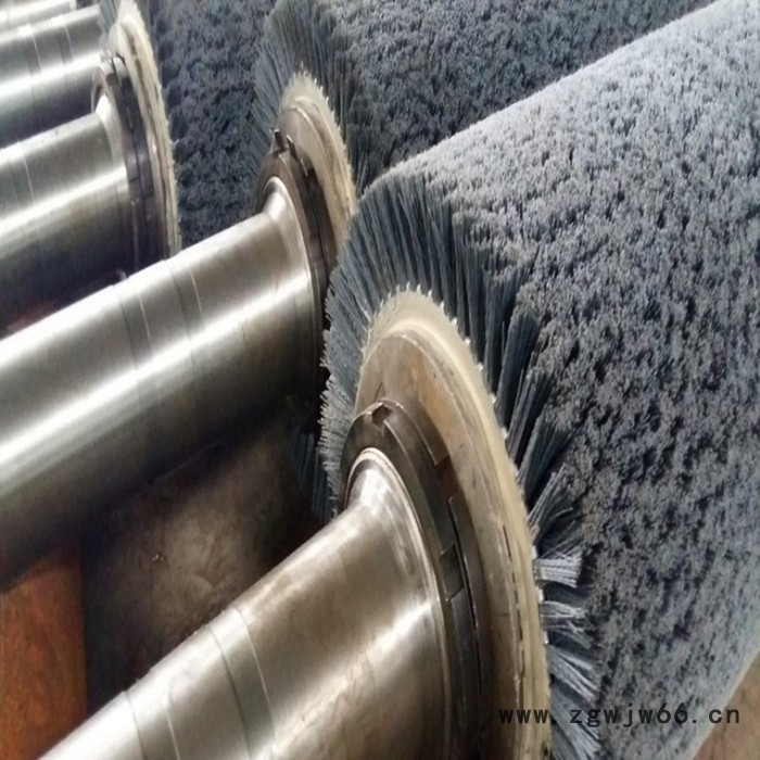 铝板涂装线脱脂辊刷拉丝滚刷抛光磨料丝弹簧刷辊双钢带缠绕碳化硅毛刷辊图3