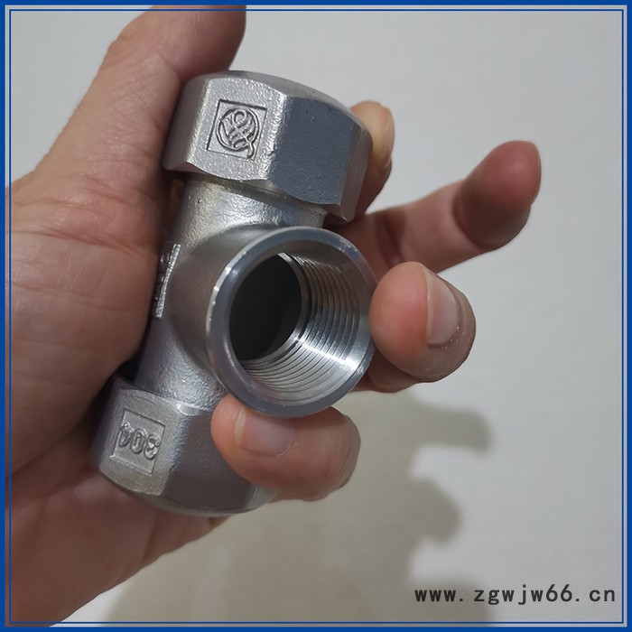 佳铸 不锈钢带弹簧带螺母三通 可量身定做 OEM 源头厂家图3