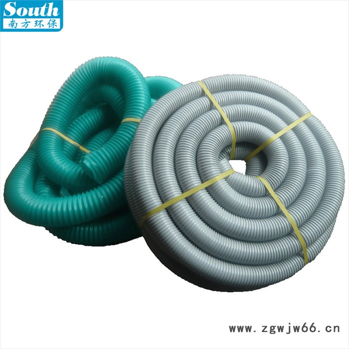 吸尘伸缩软管 PVC塑胶螺旋软管 钢圈加强筋伸缩弹簧吸尘管品**良图3