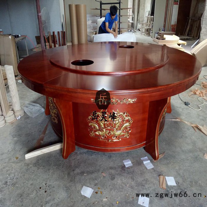 岚慧88930电动餐桌喷泉塑料喷头风格中式颜色黑色图3