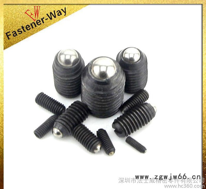内六角一字波子螺丝 钢珠紧定螺钉 弹簧球头柱塞定位碰珠图3