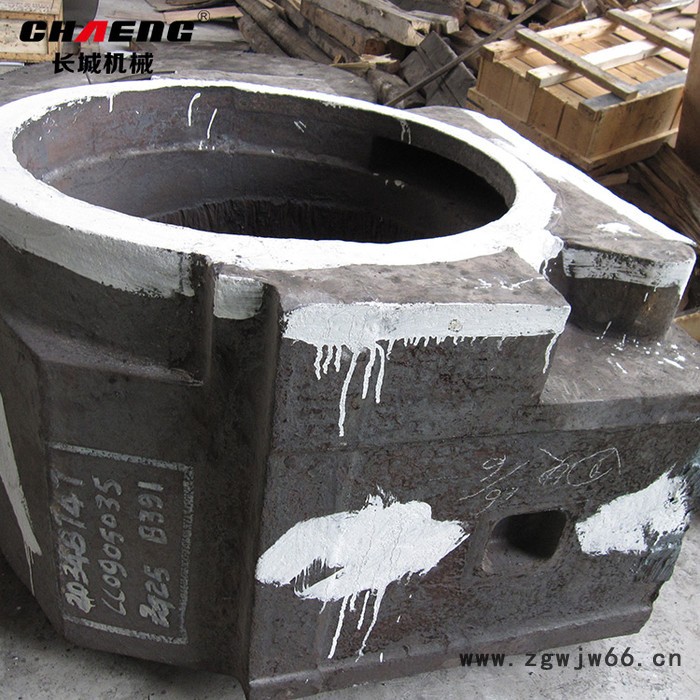 长城机械 球磨机轴承底座 轴承座加工定制厂家 轴承座铸造图2